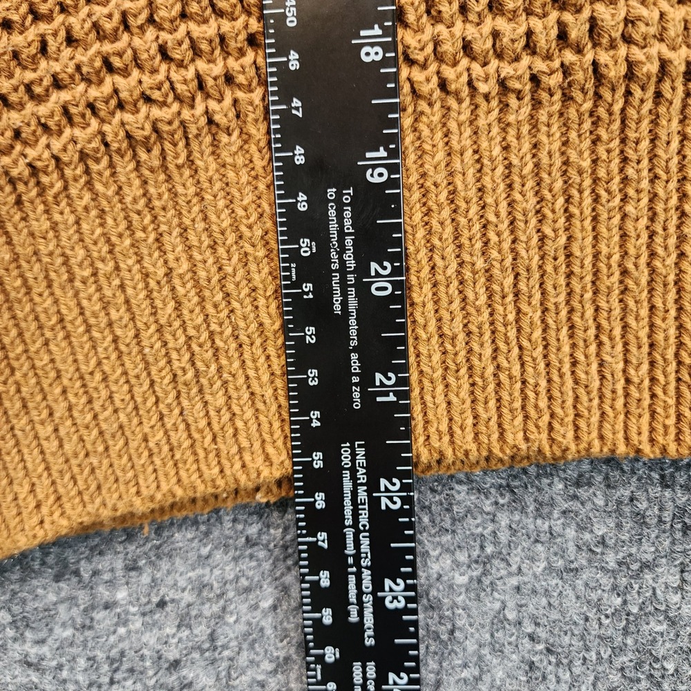 Pilcro Waffle Knit Cropped Sweater Women M Boho Cottagecore Cozy Oversized Fall - Picture 2 of 7